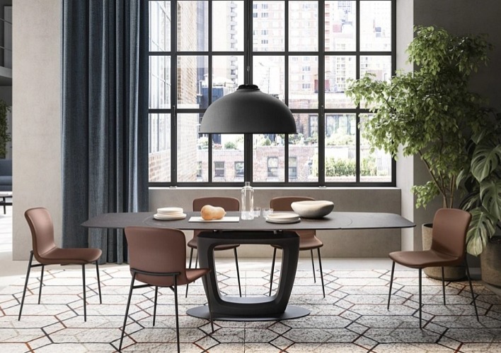 Jídelní židle Love, kov, variabilní potah, CS1885-MTO