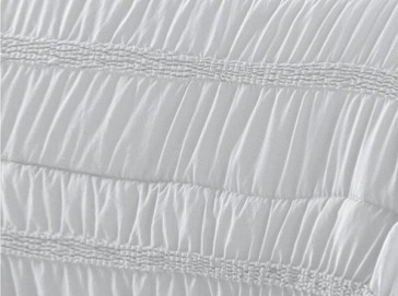 Bílý přehoz Provenza White, 250x270 cm, sada se 2 povlaky na polštáře 70x50 cm