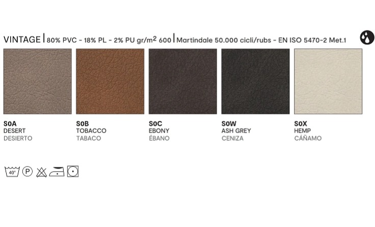 Stohovatelná židle Academy, kov, umělá kůže Vintage, CB1696