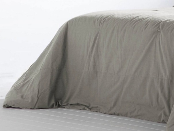 Přehoz na postel Bali Lino, lněný, sada se 2 povlaky na polštáře 70x50 cm