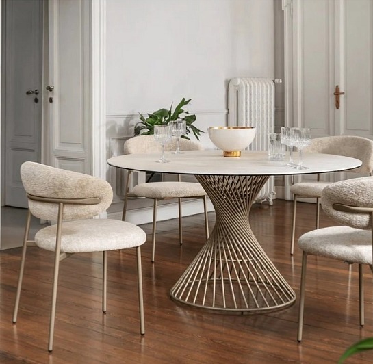 Kulatý stůl Vortex, sklokeramika, CS4108-FD