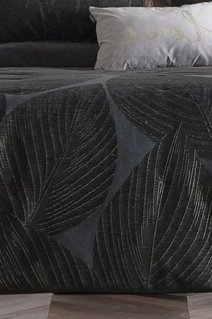 Přehoz na postel Level Black, černý