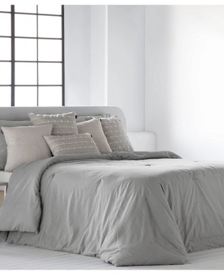 Přehoz na postel Bali Grey, šedý, sada se 2 povlaky na polštáře 70x50 cm