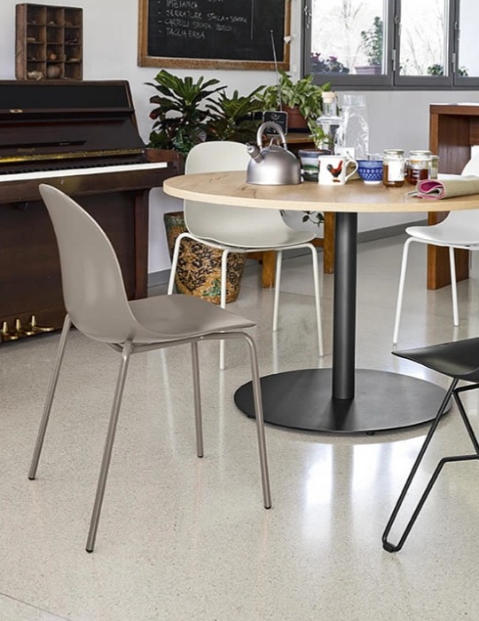 Jídelní židle Academy, kov, plast, CB1663