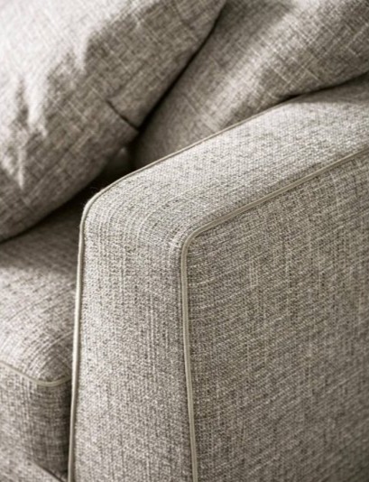 Nadčasová pohovka Carré, látka, kůže, 204 cm, CS3410