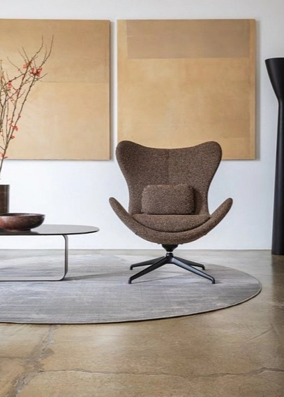 Otočné křeslo Lazy, kov, variabilní potah, CS3373-MTO