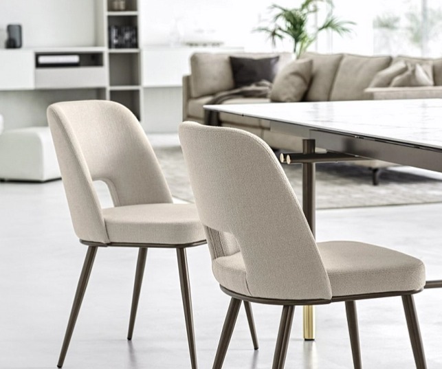 Jídelní židle područky Foyer, kov, variabilní potah, CS1897-MTO