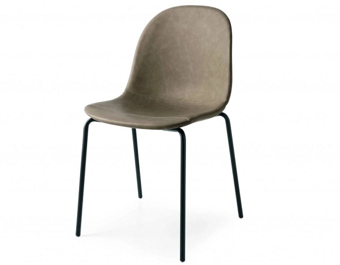 Jídelní židle Academy, kov, umělá kůže Vintage, CB1663-V