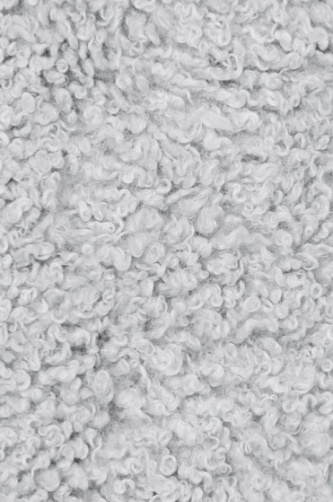 Polštář Wooly Silver, 45x45 cm, světle šedý