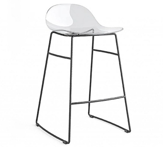 Barová židle Academy, transparentní plast, v.sedu 66 cm, CB2167
