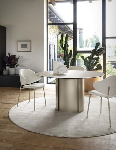 Kulatý stůl Yoroi, sklokeramika, Ø140 cm, CS4150-FD