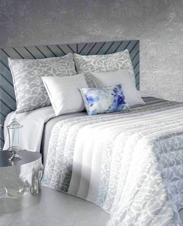 Přehoz na postel Bonnie Grey, šedý, 270x270 cm