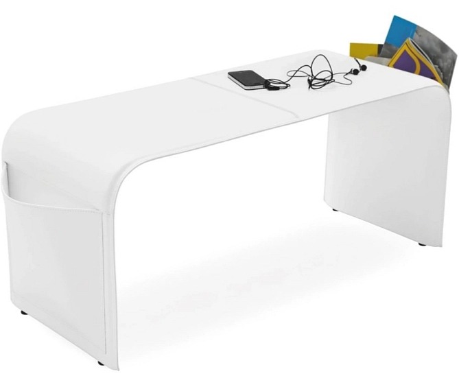 Lavička do předsíně Shape, kůže, 107x37,5x40,5 cm