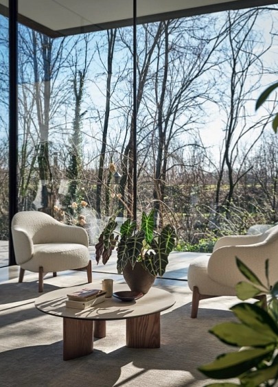 Křeslo Holly Fab, látka, kůže, CS3463-DTP1000 MTO