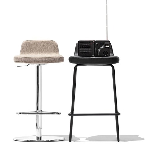 Barová židle Riley, kov, výška sedu 65 cm, CB2110