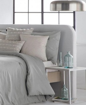 Přehoz na postel Bali Grey, šedý, sada se 2 povlaky na polštáře 70x50 cm