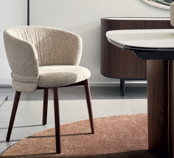 Židle s područkami Vanilla, dřevo, CS2238