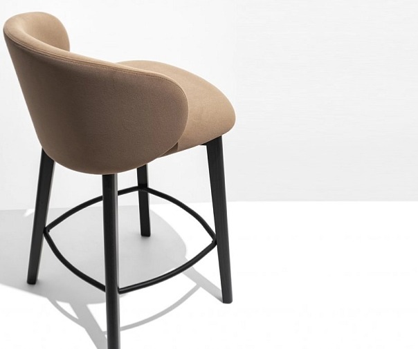 Barová židle Tuka, dřevo, výška sedu 76 cm, CB1998