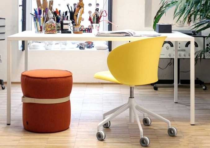 Židle na kolečkách Tuka, otočná, CB2126-PP