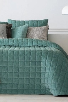 Přehoz na postel Marinel Menta, mentolový, 270x270 cm