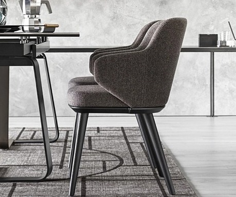 Židle s područkami Foyer, dřevo, variabilní potah, CS1889-MTO