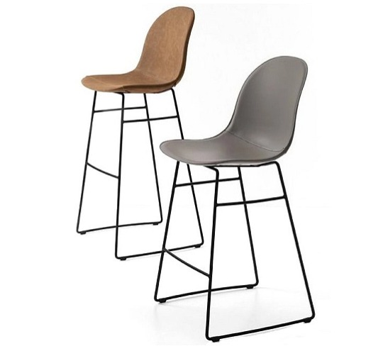 Barová židle Academy, kov, plast, výška sedu 81 cm, CB1675