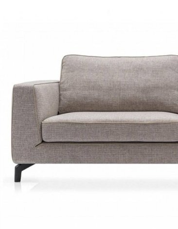 Nadčasová pohovka Carré, látka, kůže, 204 cm, CS3410