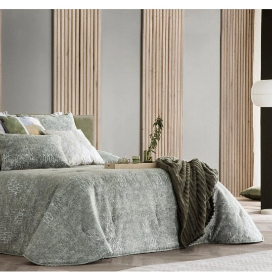 Přehoz na postel Abby Green, zelenošedý