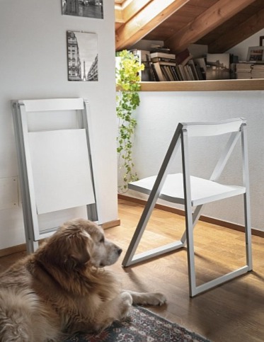 Skládací židle Skip, dřevo, hliník, CB207