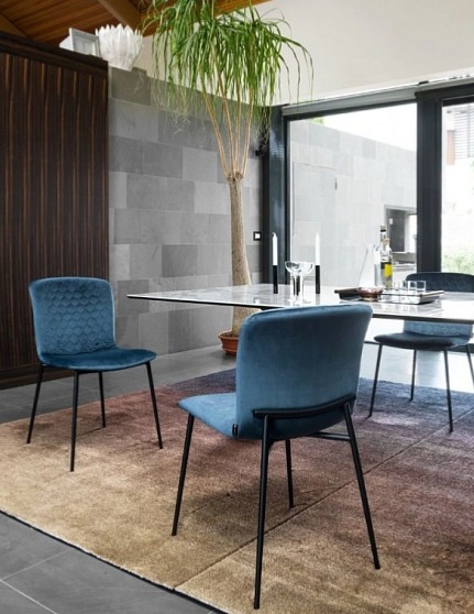 Jídelní židle Love, kov, variabilní potah, CS1885-MTO