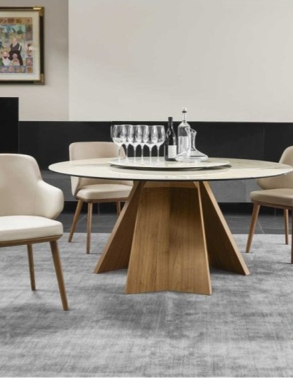 Kulatý stůl Icaro, O160, sklokeramika, CS4113-RD 160C