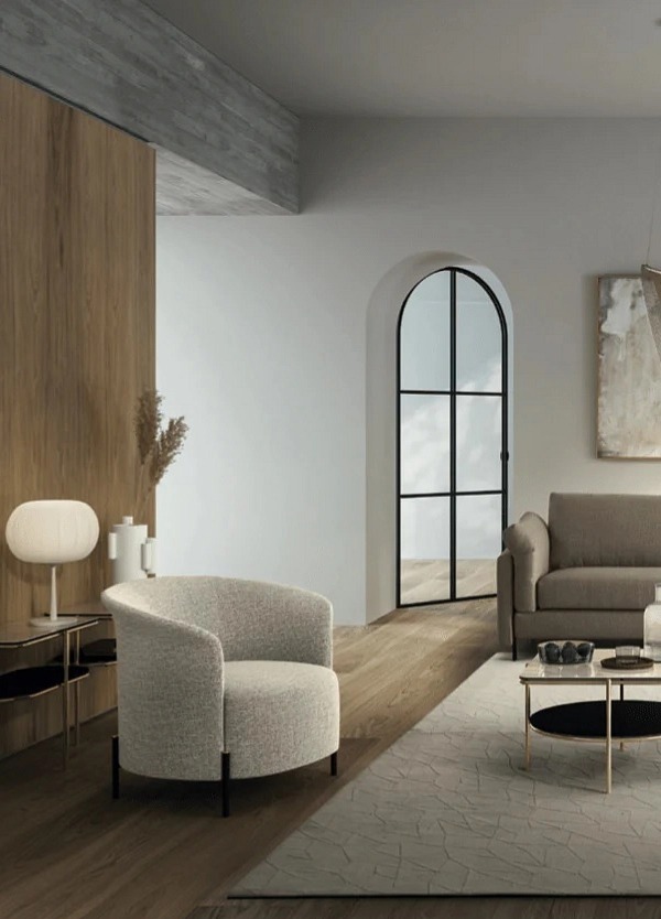 Klubové křeslo Rendez Vous, látka, kůže, CS3418 - MTO