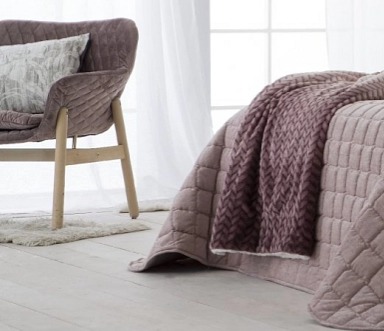 Přehoz na postel Marinel Pink, růžový, 300x270 cm