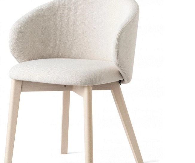 Židle s područkami Tuka, dřevo, látka, CB2117