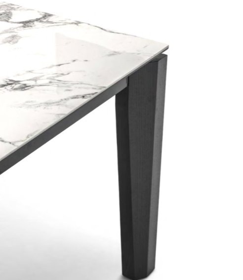 Rozkládací jídelní Alpha, sklokeramika, sklo, CS4120-LV