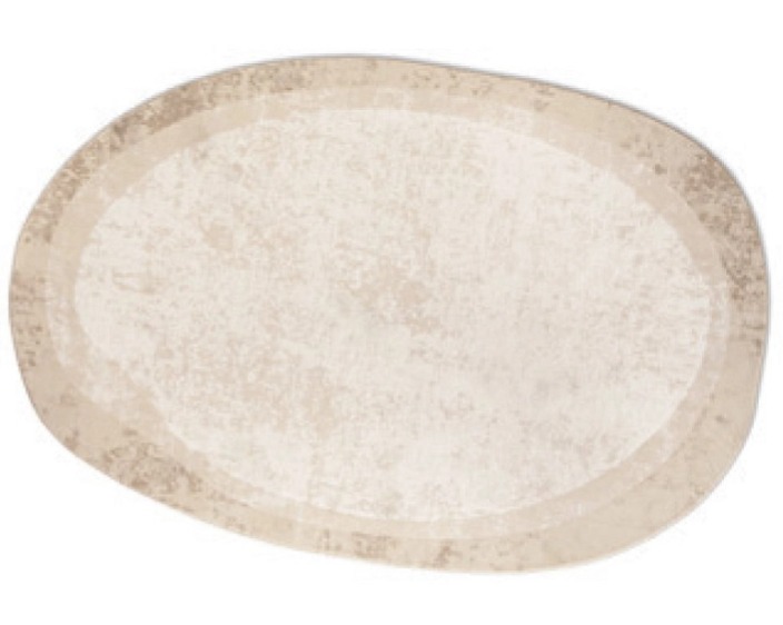Oválný koberec Bean, béžový, CS7279