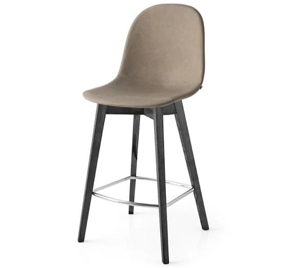 Barová židle Academy, dřevo, umělá kůže, v.sedu 66 cm, CB1672-V