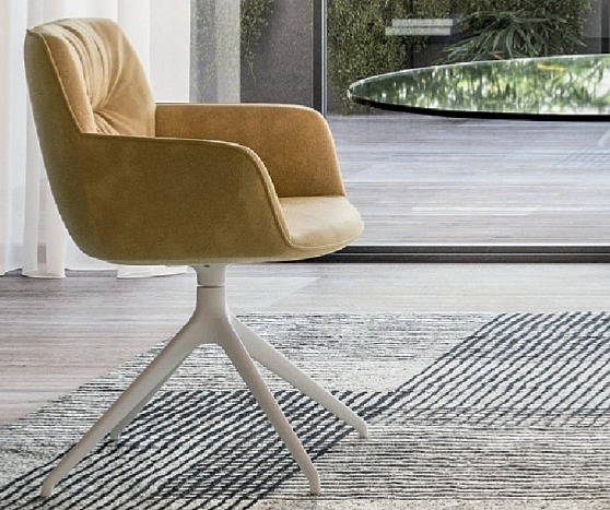 Otočná židle s područkami Cocoon, variabilní potah, CS2085-MTO 360