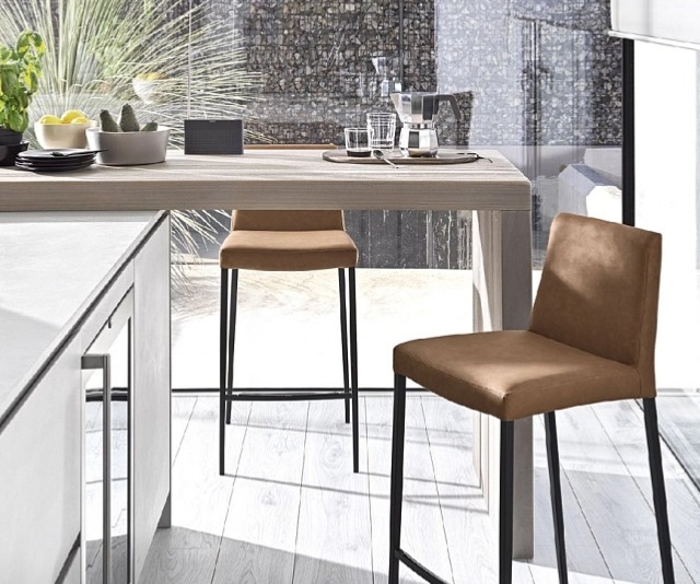 Barová židle Aida, umělá kůže, CS2017