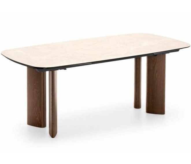 Oválný stůl Sandy, 163(203)(241)x100 cm, CS4156-S 165