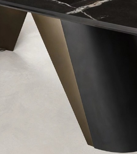 Masivní stůl Apian rozkládací, kov, sklokeramika, CS4132-R 200