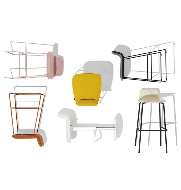 Barová židle Riley Soft, kov, výška sedu 66 cm, CB2110-A