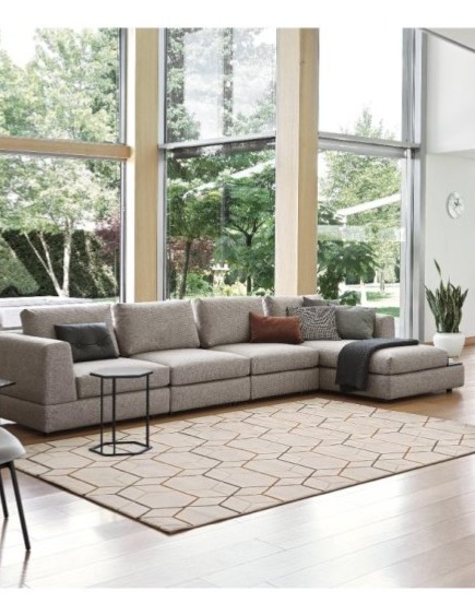 Pohovka s odkládacím stolkem Layla, 295x186 cm, CS3419