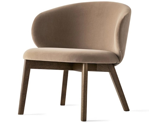 Křeslo Tuka, látka, dřevo, CB2113