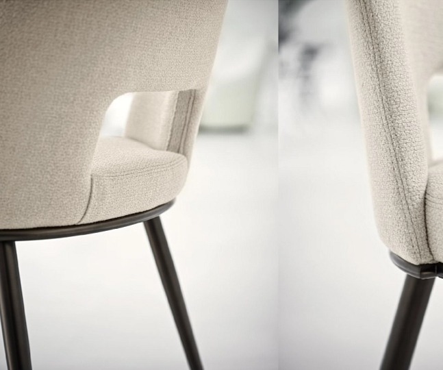 Jídelní židle Foyer, kov, variabilní potah, CS1895-MTO