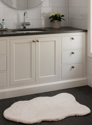 Umělá kožešina Wooly Ivory, 60x90 cm, slonová kost