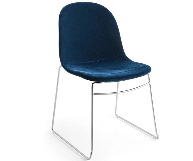 Stohovatelná židle Academy, kov, látka, CB1696-MAT