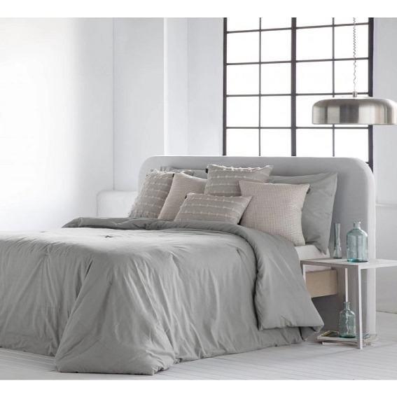 Přehoz na postel Bali Grey, šedý, sada se 2 povlaky na polštáře 70x50 cm