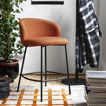 Barová židle Tuka, kov, výška sedu 76 cm, CB1996