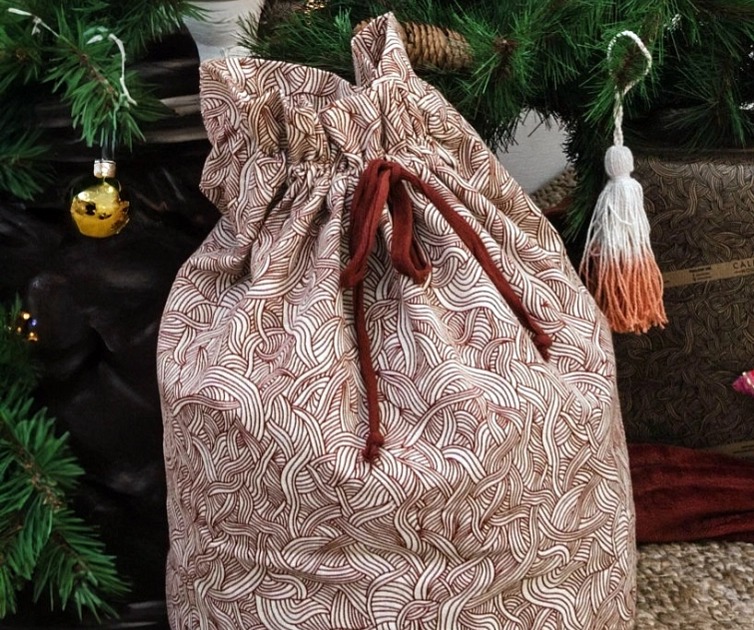 Úložný pytel Cris Red, dárkový, 45x30 cm